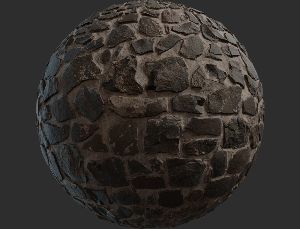 Rock wall material CG Textures .c4d .max .obj .3ds .fbx .stl .blend 