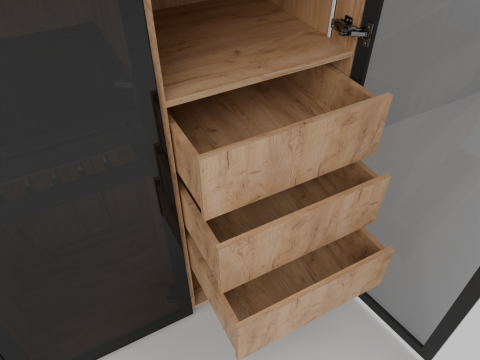 Modern Loft Closet with lighting 3D Модель