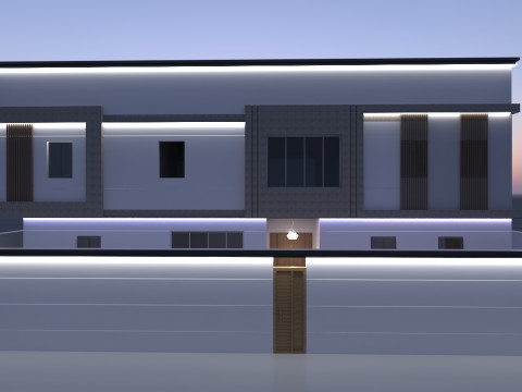 Front of the modern house 3D Model