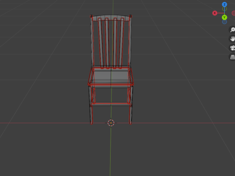Chair in the bedroom 3D Model