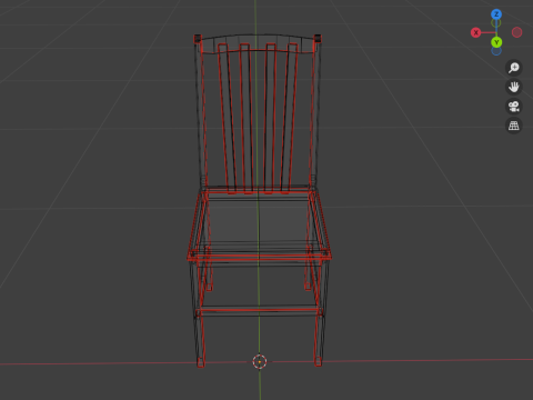 Chair in the bedroom 3D Model