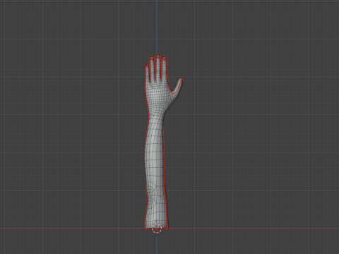 Female cartoon hand Model 3D