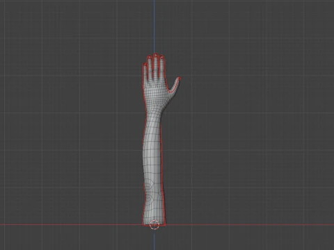Female cartoon hand 3D Model