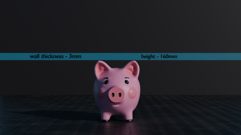 貯金箱 - 3D 印刷可能モデル 3Dプリントモデル .c4d .max .obj .3ds .fbx .stl .blend