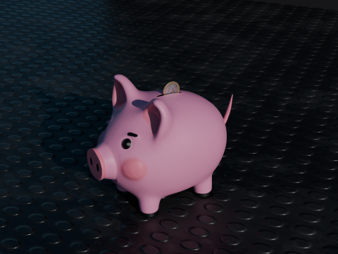 貯金箱 - 3D 印刷可能モデル 3Dプリントモデル