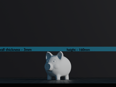 貯金箱 - 3D 印刷可能モデル 3Dプリントモデル