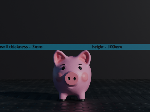 Копилка - Модель для 3D-печати 3D Принт Модель