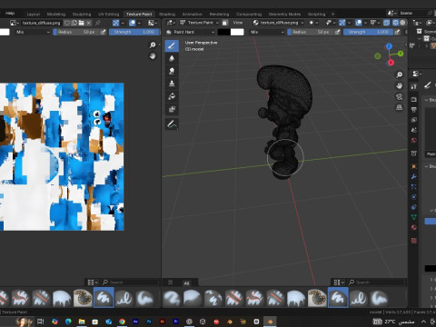 Smurf Inspired Toy Figure 3D Printable Low-poly 3D print model Modèles 3D en vedette