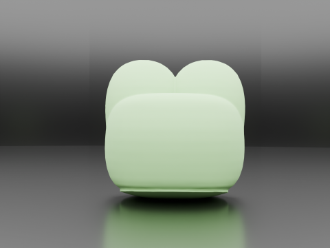 Pepe Frog Head Low-poly 3D print model 3D 프린트 모델