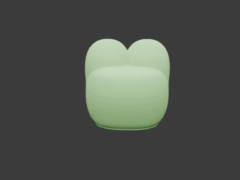 Pepe Frog Head Low-poly 3D print model 3D Print Model