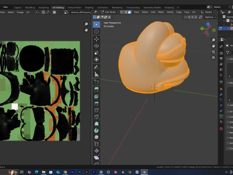 Pepe Frog Head Low-poly 3D print model 3D 프린트 모델