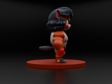 Muscle Mouse Warrior 3D Print Model Low-poly 3D print model 3D Print Model