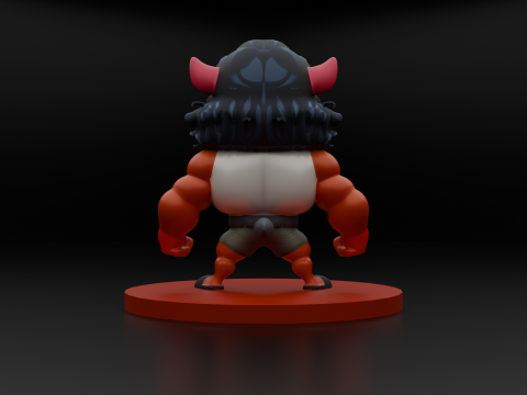 Muscle Mouse Warrior 3D Print Model Low-poly 3D print model 3D Print Model