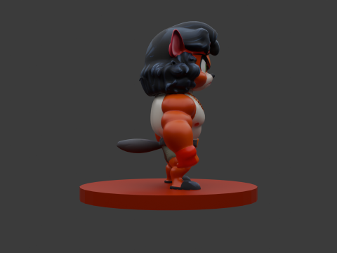 Muscle Mouse Warrior 3D Print Model Low-poly 3D print model 3D Print Model