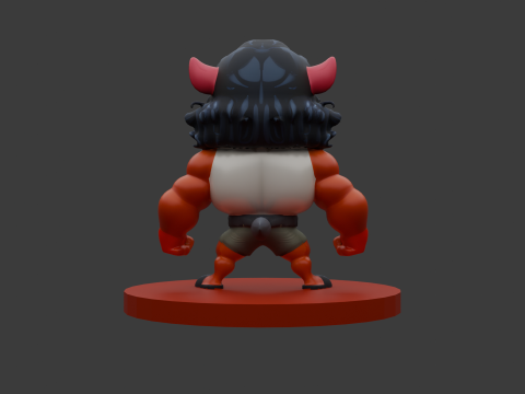 Muscle Mouse Warrior 3D Print Model Low-poly 3D print model 3D Print Model