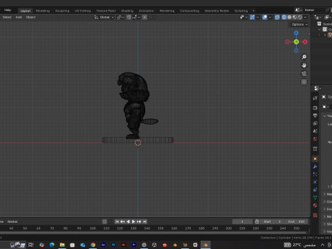 Muscle Mouse Warrior 3D Print Model Low-poly 3D print model 3D Print Model