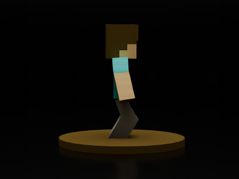 Voxel Character 3D Print Model Minecraft Style Mini Figure Low-poly 3D print model Modelo de impresión 3D
