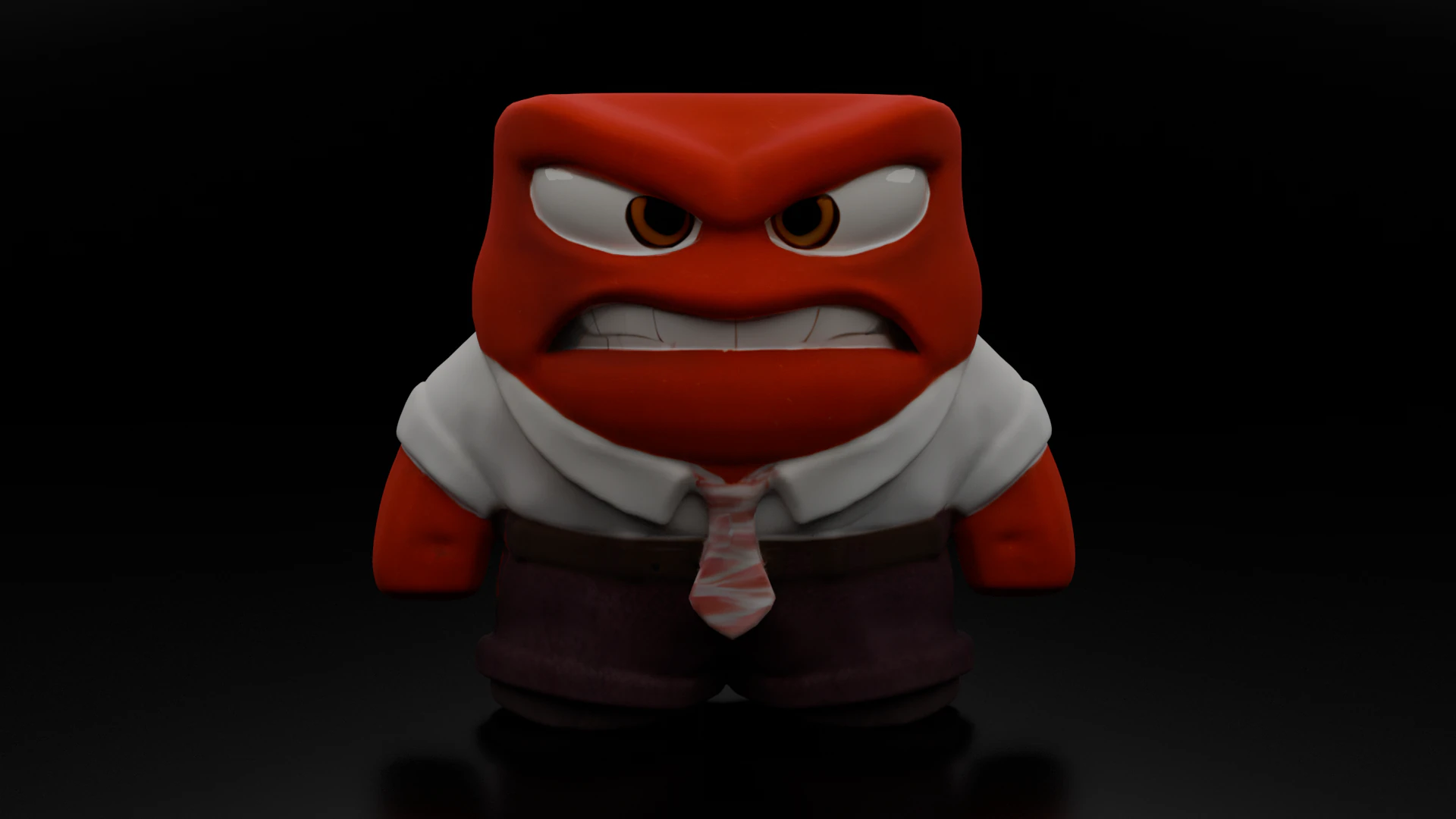 Cartoon Angry Man Free 3D Print Test Free low-poly 3D print model 3D Print Model .c4d .max .obj .3ds .fbx .stl .blend 