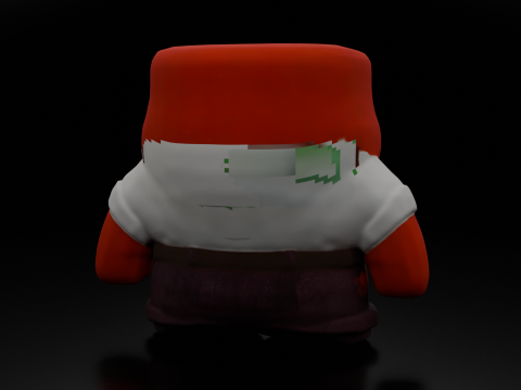 Cartoon Angry Man Free 3D Print Test Free low-poly 3D print model 3D Print Model