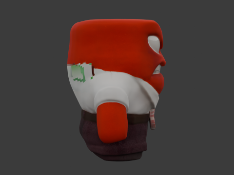 Cartoon Angry Man Free 3D Print Test Free low-poly 3D print model 3D Print Model
