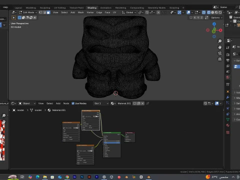 Cartoon Angry Man Free 3D Print Test Free low-poly 3D print model 3D Print Model