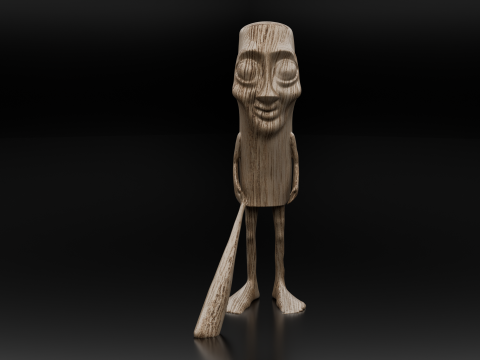 Tum Tum Tum Sahur 3D Printable Character for Toy and Game Low-poly 3D print model 3D Model