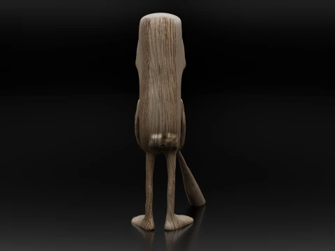 Tum Tum Tum Sahur 3D Printable Character for Toy and Game Low-poly 3D print model 3D Model