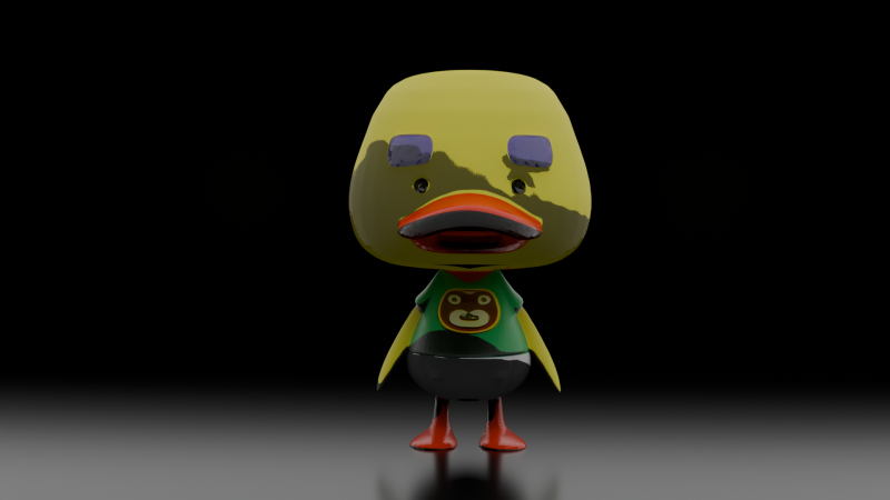 Printable 3D Duck Model STL File for Toy Decoration or Display Low-poly 3D print model Model 3D .c4d .max .obj .3ds .fbx .stl .blend