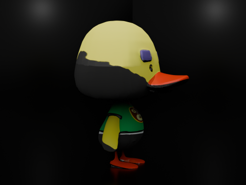 Printable 3D Duck Model STL File for Toy Decoration or Display Low-poly 3D print model Model 3D
