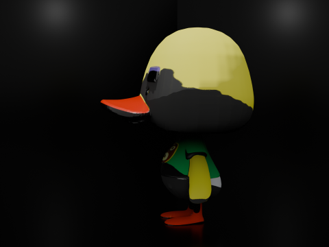 Printable 3D Duck Model STL File for Toy Decoration or Display Low-poly 3D print model Model 3D