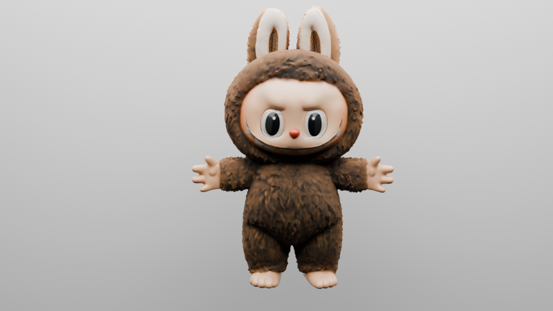 Fluffy Forest Friend 3D प्रिंट मॉडल .c4d .max .obj .3ds .fbx .stl .blend
