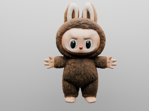 Fluffy Forest Friend 3D Druckmodell