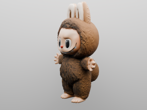 Fluffy Forest Friend 3D प्रिंट मॉडल