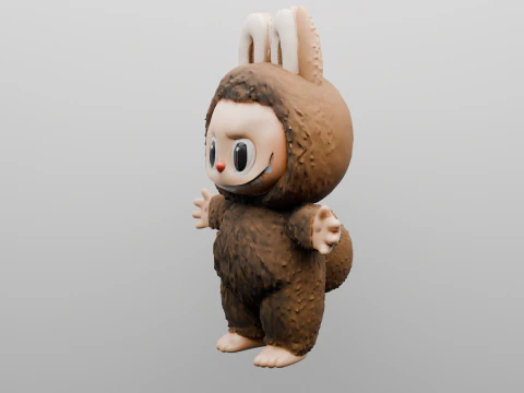 Fluffy Forest Friend 3D Print Model