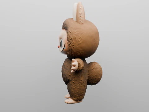 Fluffy Forest Friend 3D Print Model