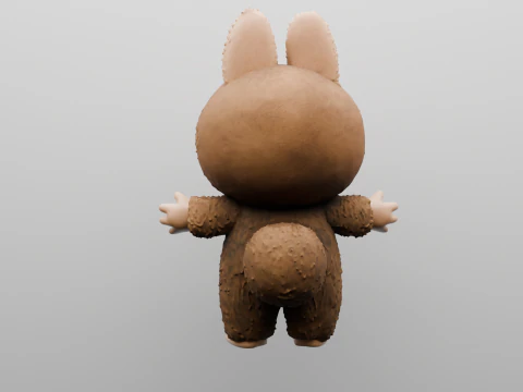 Fluffy Forest Friend 3D Print Model