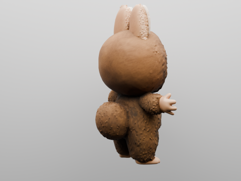 Fluffy Forest Friend 3D प्रिंट मॉडल
