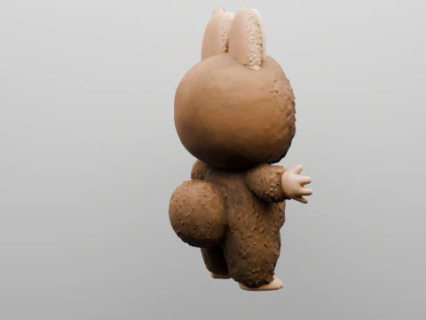 Fluffy Forest Friend 3D Print Model