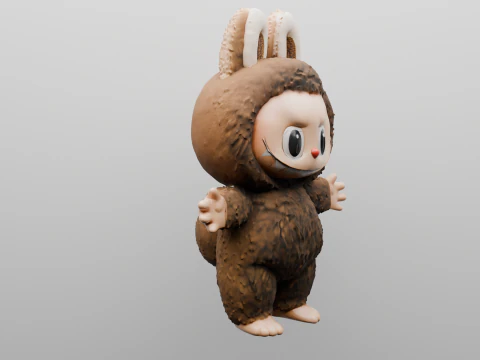 Fluffy Forest Friend 3D Print Model