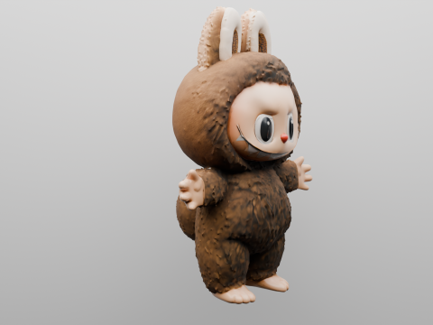Fluffy Forest Friend 3D प्रिंट मॉडल