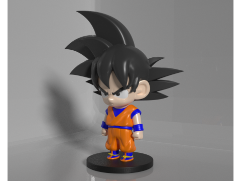 Goku chibi version 3D Print Model
