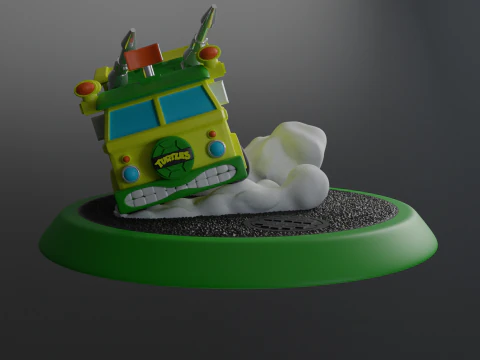 Miniature Party Wagon 3D Print Model