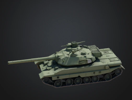 High-Quality 3D Tank Model Ready 3D Model .c4d .max .obj .3ds .fbx .stl .blend