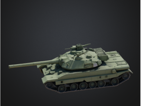 High-Quality 3D Tank Model Ready 3D Model