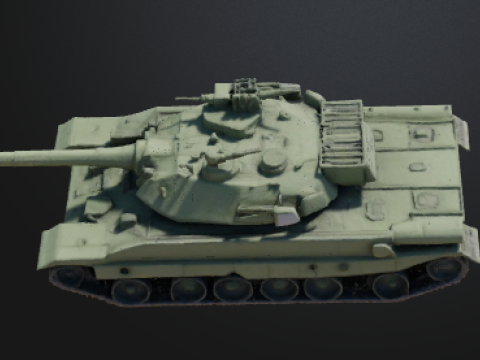 High-Quality 3D Tank Model Ready 3D Model
