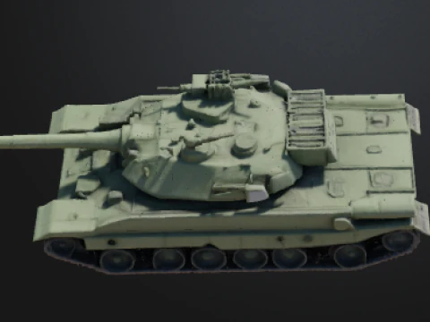 High-Quality 3D Tank Model Ready 3D Model