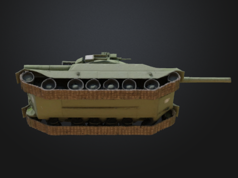 High-Quality 3D Tank Model Ready 3D Model