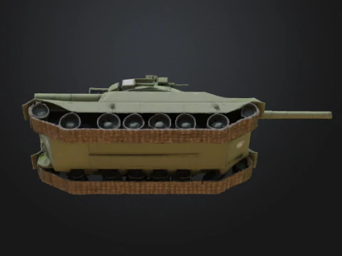 High-Quality 3D Tank Model Ready 3D Model
