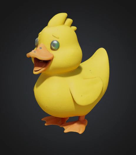 Realistic 3D Duck Model Ready 3D Model .c4d .max .obj .3ds .fbx .stl .blend 