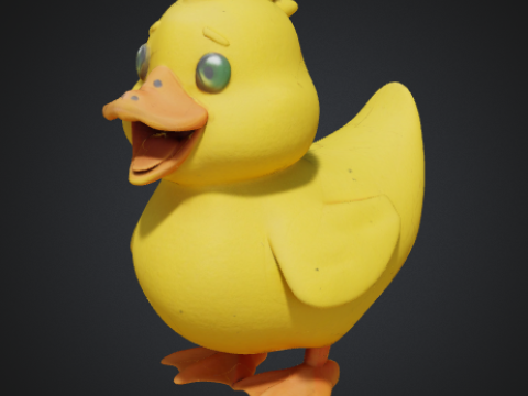 Realistic 3D Duck Model Ready 3D Модель